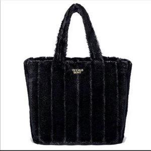Victoria secret fur tote